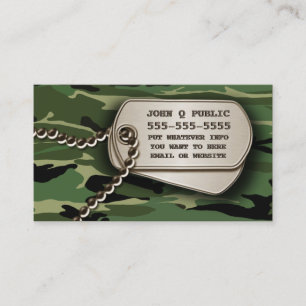 Jungle Green Camo Dog Tags