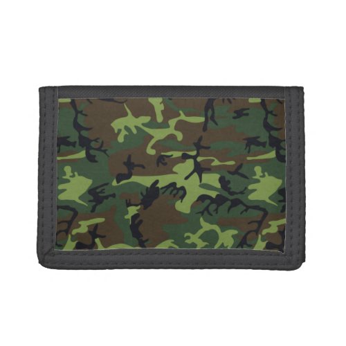 Jungle Green Camo Tri_fold Wallet