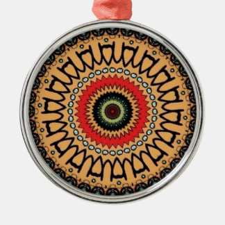 Jungle green pattern metal ornament