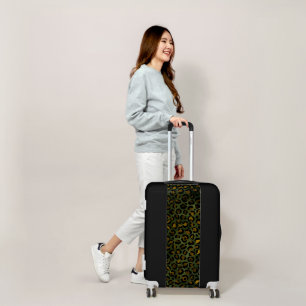 Jungle Green Yellow Cheetah Leopard Pattern Luggage