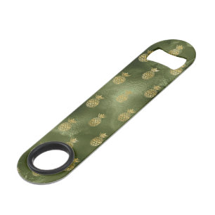 Jungle Green Yellow Pineapple Tropical Fruit Bar Key