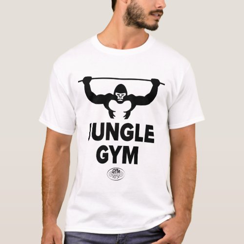 Jungle GYM Gorilla Funny Workout Tshirt