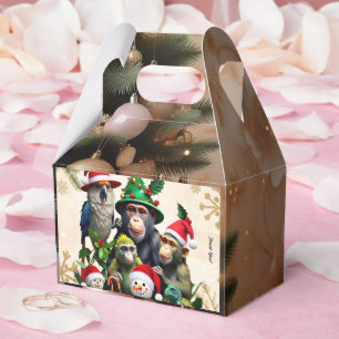 "Jungle Holiday Cheer" Favor Boxes