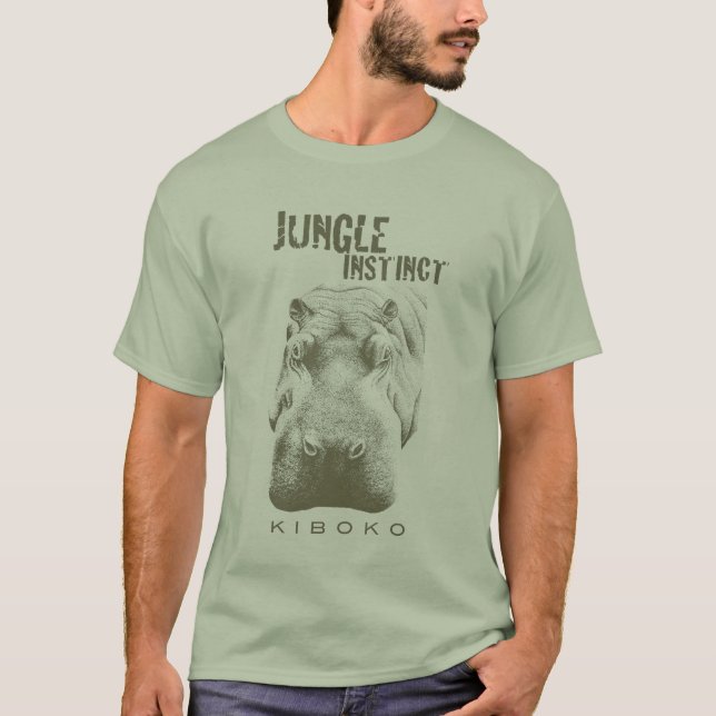 Jungle Instinct™_Kiboko_hippo T-Shirt (Front)
