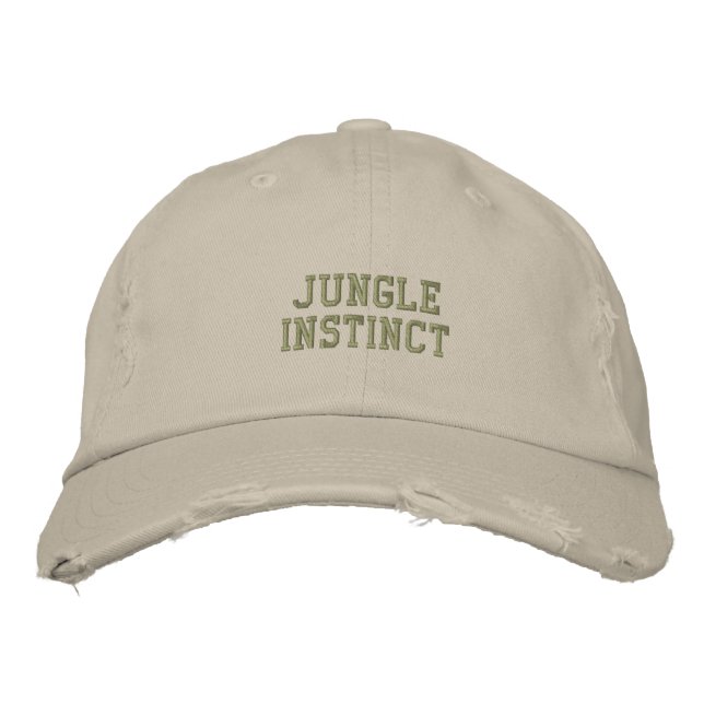 Jungle Instinct™ label_Ladies Trekkers Embroidered Baseball Hat (Front)