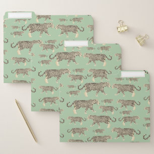 Jungle Jaguar Animal Pattern File Folder