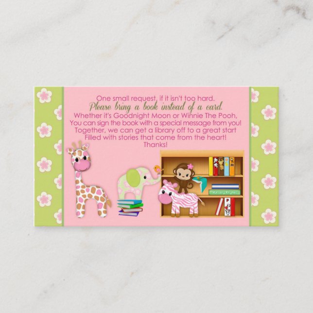 Jungle Jill Book Requests Instead of a Card 100pk (Front)