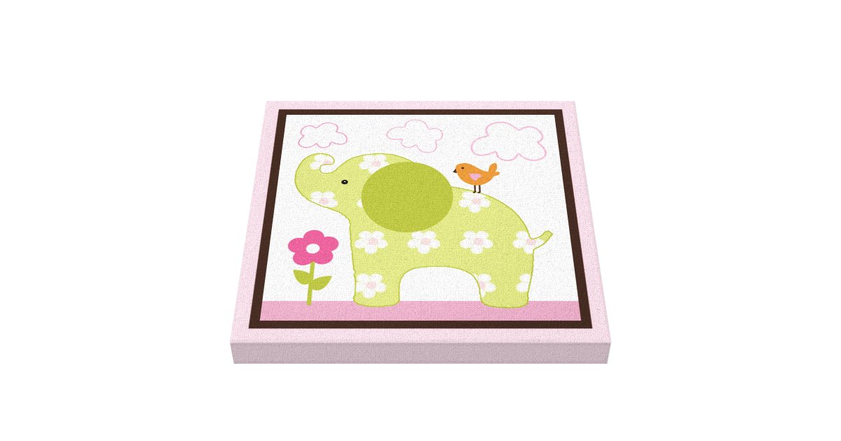 Jungle Jill Elephant Girl Animals Canvas Print Zazzle Com