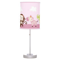 Jungle Jill/Girl Animals Baby Nursery Lamp