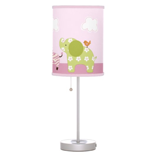 Jungle Jill/Girl Animals Baby Nursery Lamp (Right)