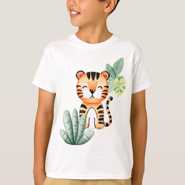 Jungle Joy Happy Tiger Kids Tee
