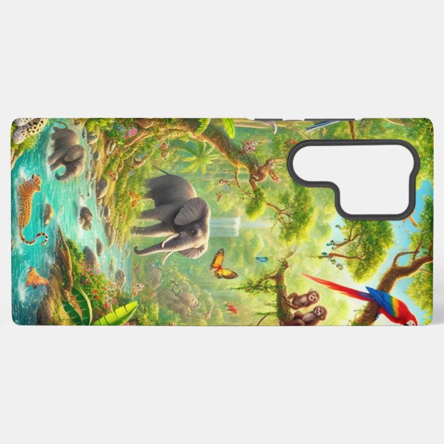 "Jungle Joy" Samsung S22 Ultra Case (Back Horizontal)
