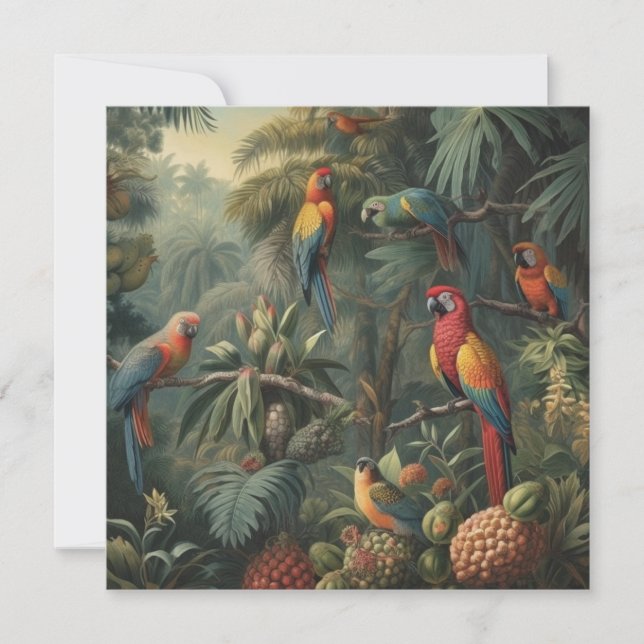 Jungle Jubilee Scarlet Macaw and Pineapple (Front)