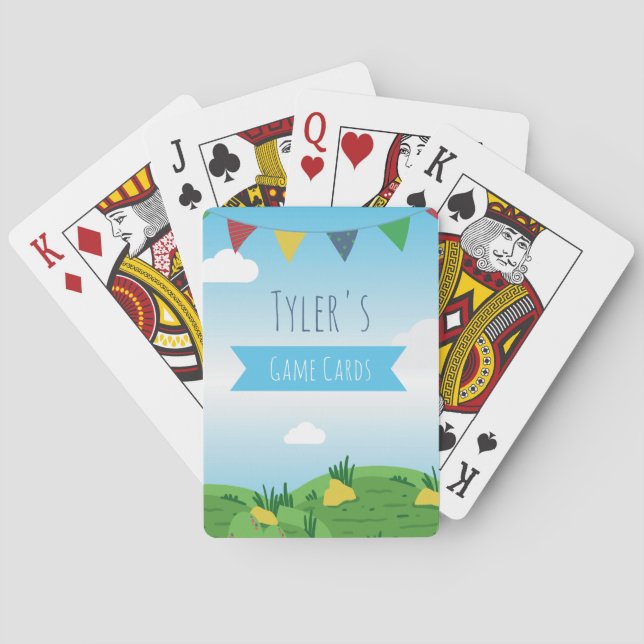 Jungle Kids Personalized Poker Cards (Back)