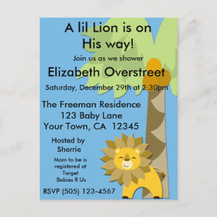 Lion King Baby Shower Invitations Zazzle