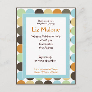 Jungle King Lion Dot Baby shower Invitations