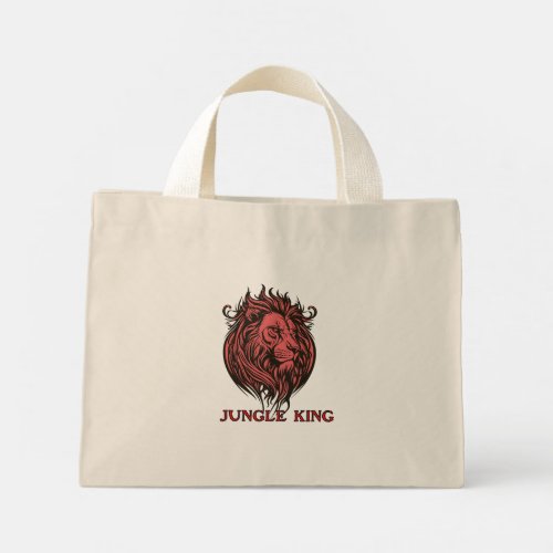 jungle King Mini Tote Bag