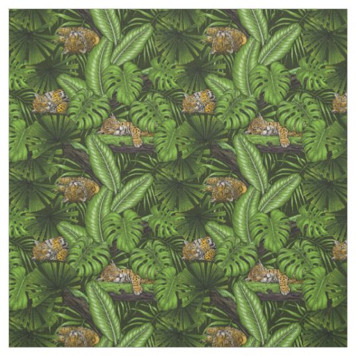Jungle kitties fabric