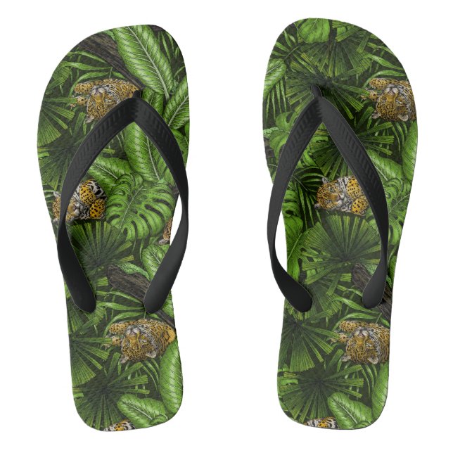 Jungle kitties flip flops (Footbed)