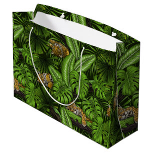 Jungle kitties large gift bag
