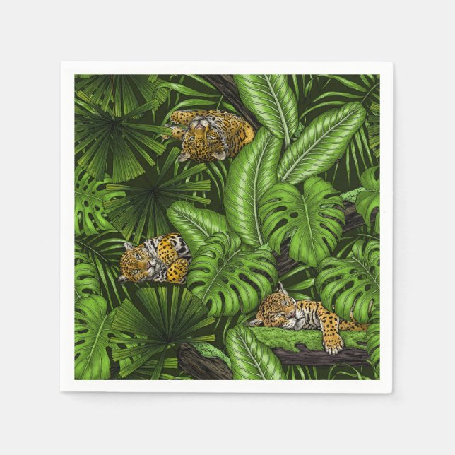 Jungle kitties napkins (Front)