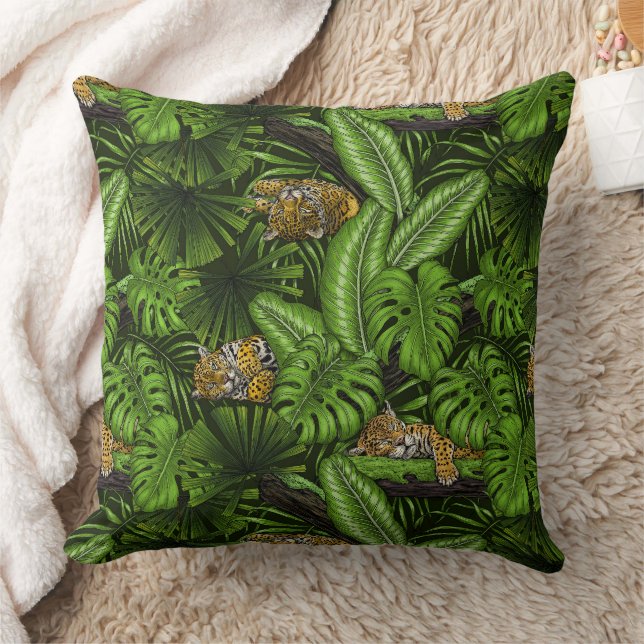 Jungle kitties throw pillow (Blanket)