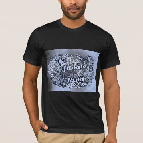 Jungle Land Flowers and Ink Rock Song T_Shirt