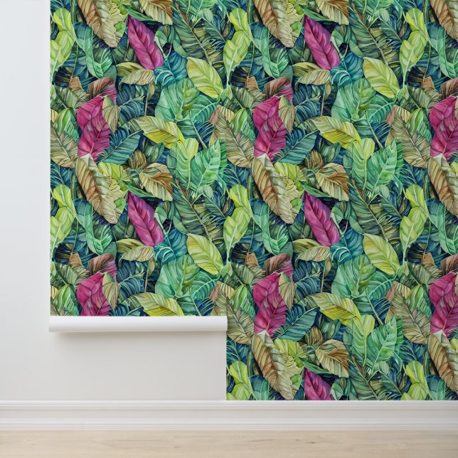 Jungle leaf foliage greenery tropical nature wallpaper  (Application)