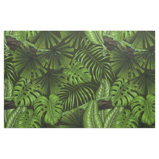 Jungle leaves fabric