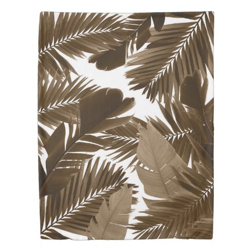 Jungle Leaves Finesse 2 tropical decor art  Duvet Cover