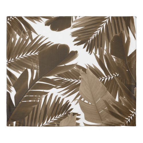 Jungle Leaves Finesse 2 tropical decor art  Duvet Cover