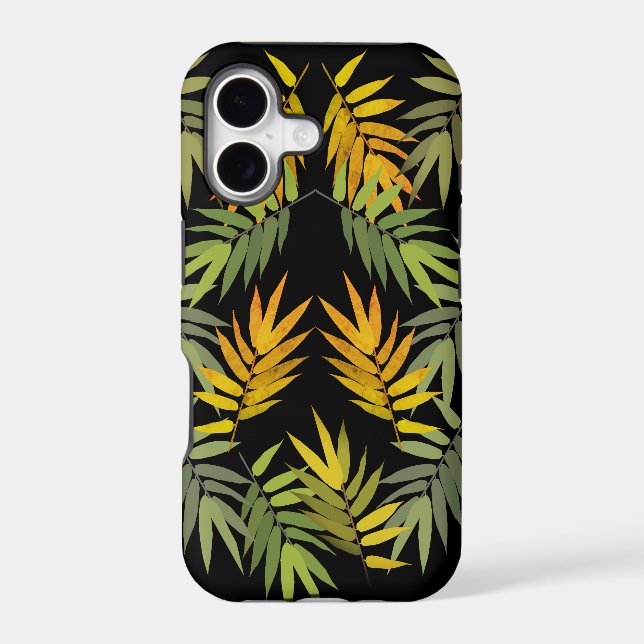 Jungle Leaves Iphone Case (Back)