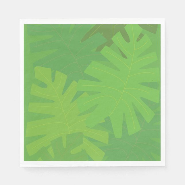 Jungle leaves napkins (Front)