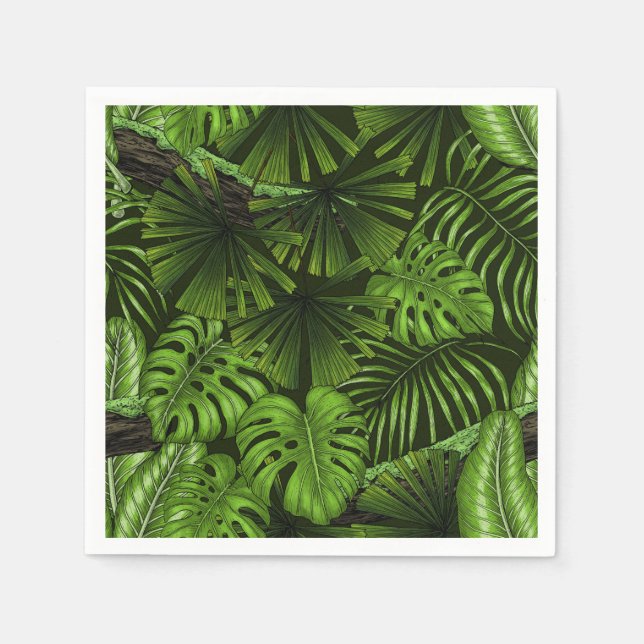 Jungle leaves napkins (Front)