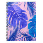 Jungle Leaves Seamless Tropical Pattern Notebook