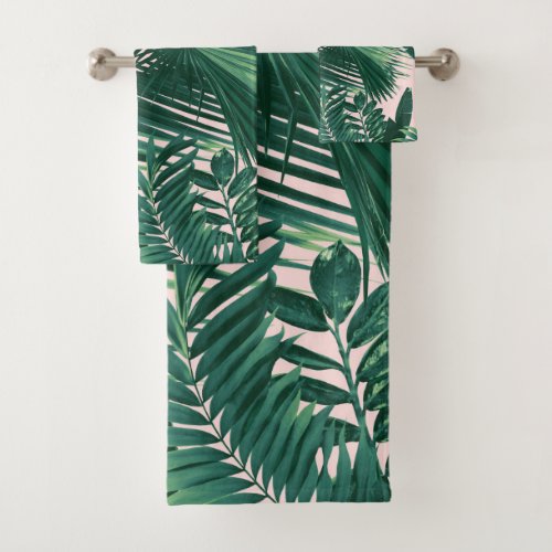 Jungle Leaves Siesta 1 Bath Towel Set