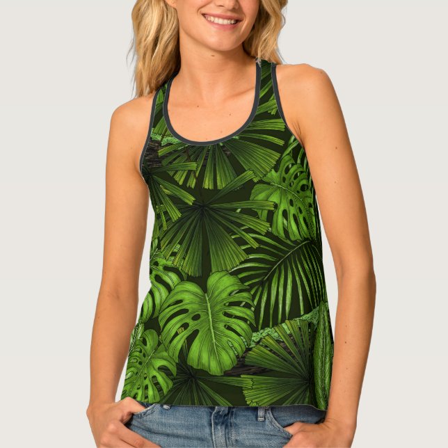 Jungle leaves tank top (Front)