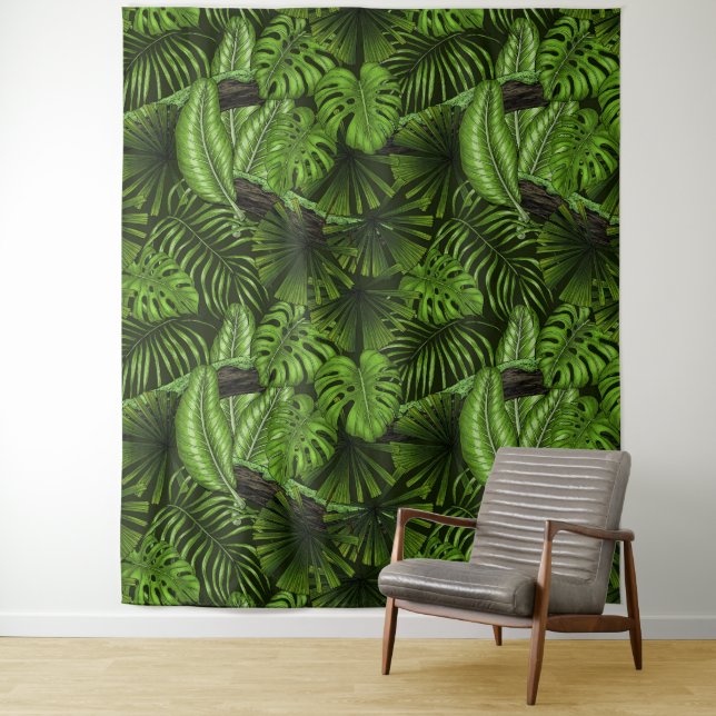 Jungle leaves tapestry (In Situ)