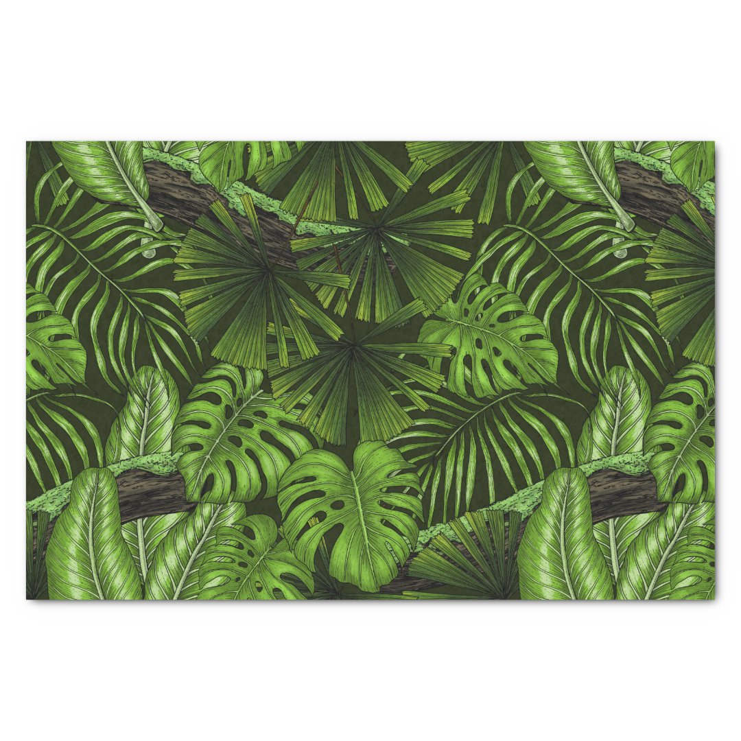 Jungle leaves tissue paper Zazzle