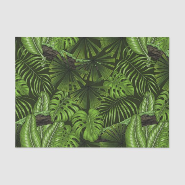 Jungle leaves tissue paper (Front)