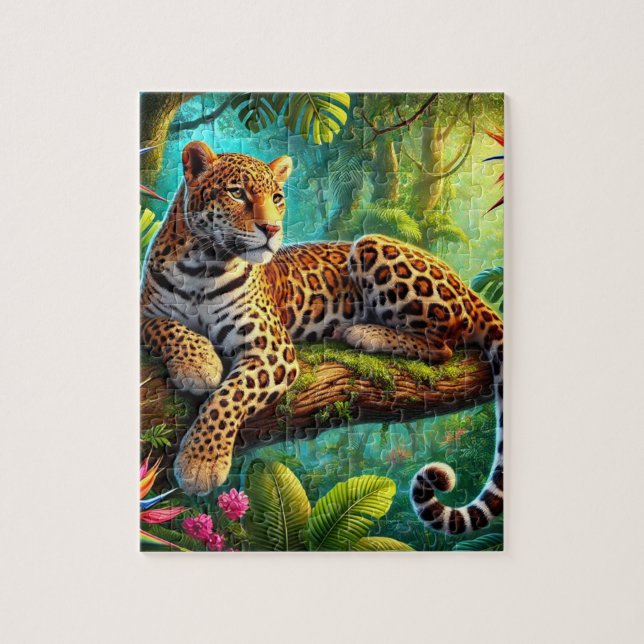 Jungle Leopard Jigsaw Puzzle (Vertical)