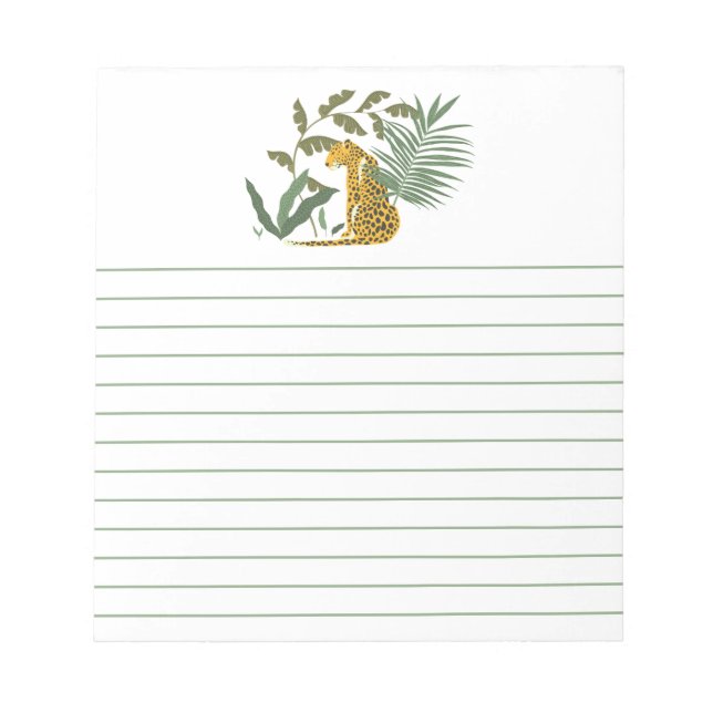 Jungle Leopard Notepad (Front)