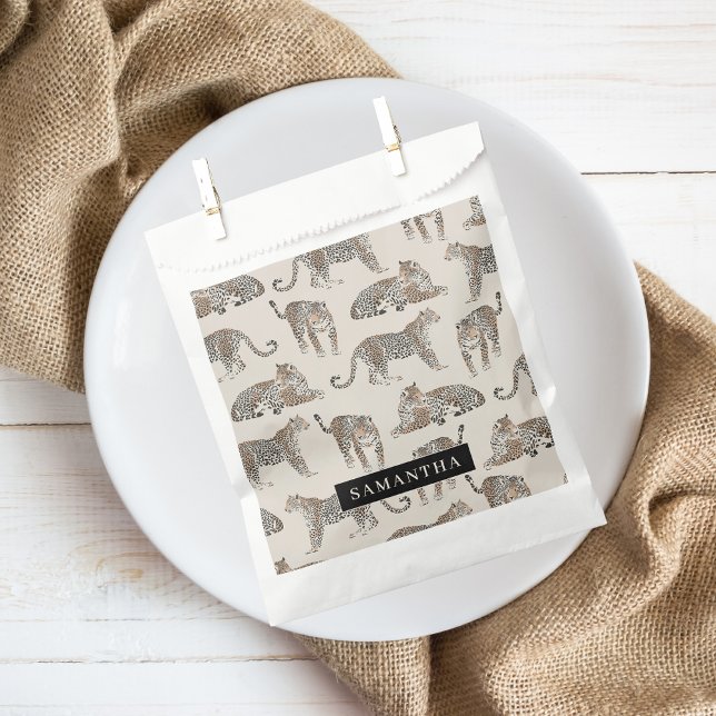 Jungle Leopard Wild Animal Pattern   Favor Bag (Creator Uploaded)