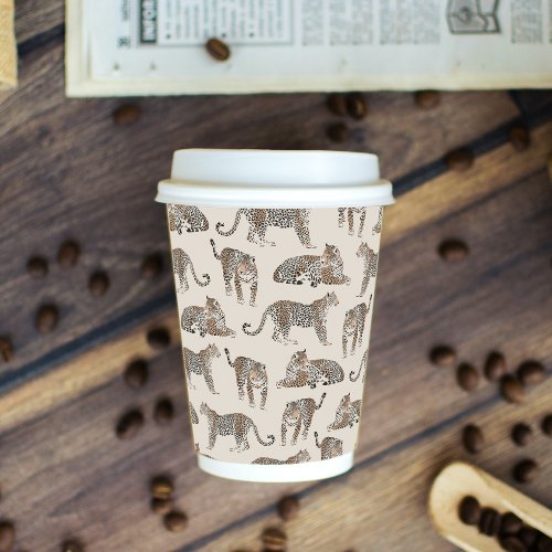 Jungle Leopard Wild Animal Pattern   Paper Cups