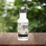 Jungle Leopard Wild Animal Pattern   Stainless Steel Water Bottle<br><div class="desc">Jungle Leopard Wild Animal Pattern</div>