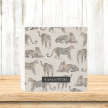 Jungle Leopard Wild Animal Pattern   Wooden Box Sign<br><div class="desc">Jungle Leopard Wild Animal Pattern</div>