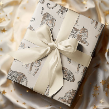 Jungle Leopard Wild Animal Pattern Wrapping Paper by LovePattern at Zazzle