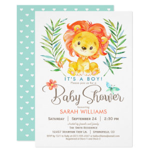 lion baby shower theme