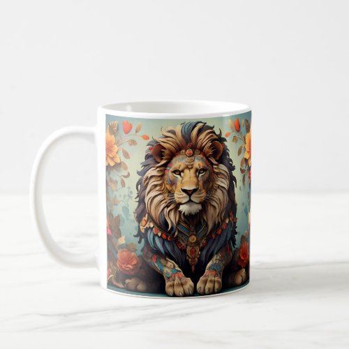 Jungle lion  Exotic Predator Wild Big Cat  Coffee Mug