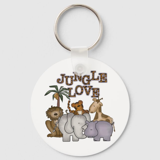 Jungle Love Keychain (Front)